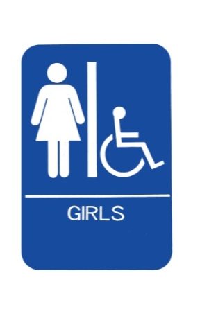 HS 9070 08 - ADA Sign with Braille Translation